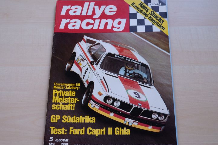 Deckblatt Rallye Racing (05/1974)